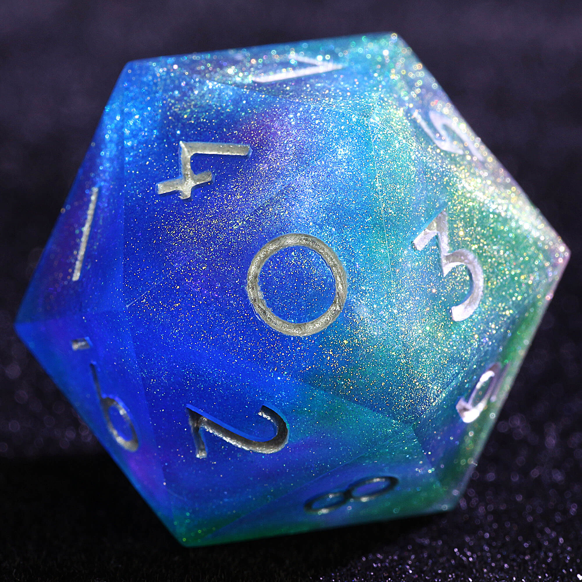 Draw Steel 3 Polyhedral Resin two 20-Sided D10 and one 6-Sided D3 Dice Set Combo Spectrum - Dice of Dragons