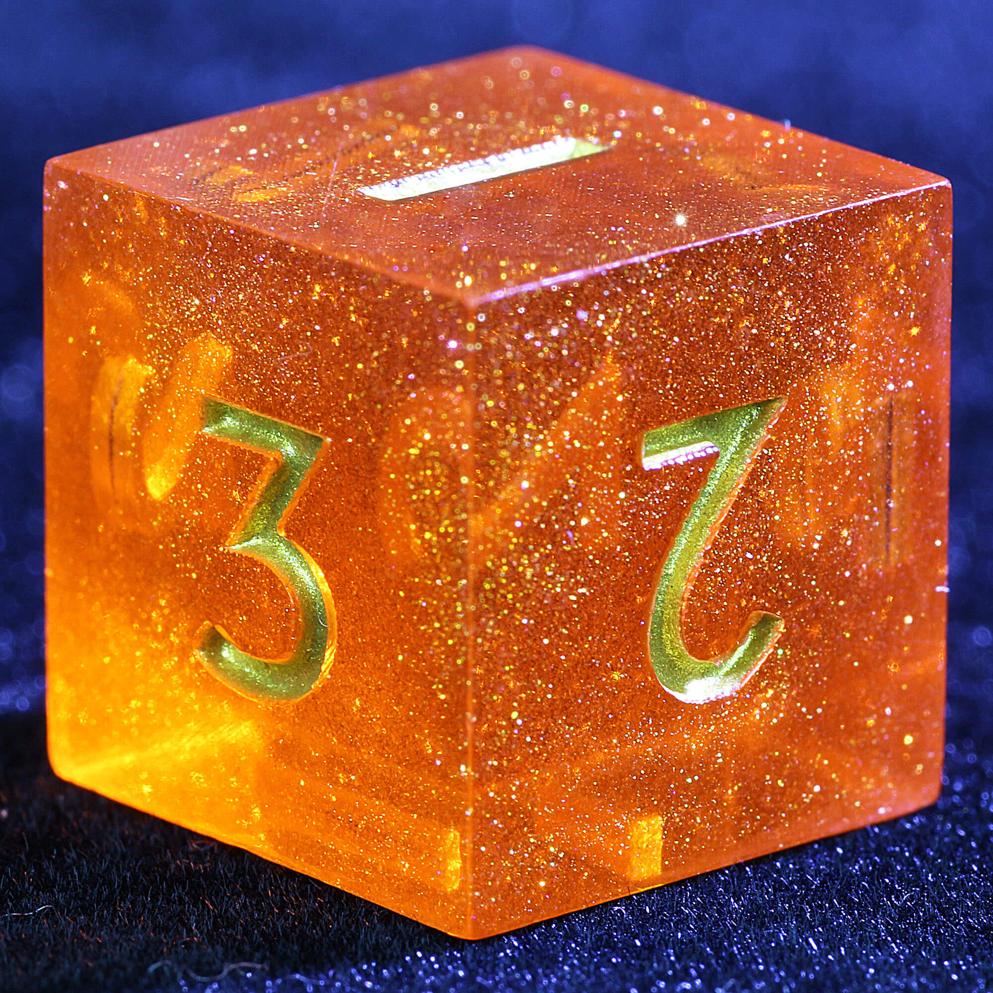 Draw Steel 3 Polyhedral Resin two 20-Sided D10 and one 6-Sided D3 Sets Dice Burning Ferocity - Dice of Dragons