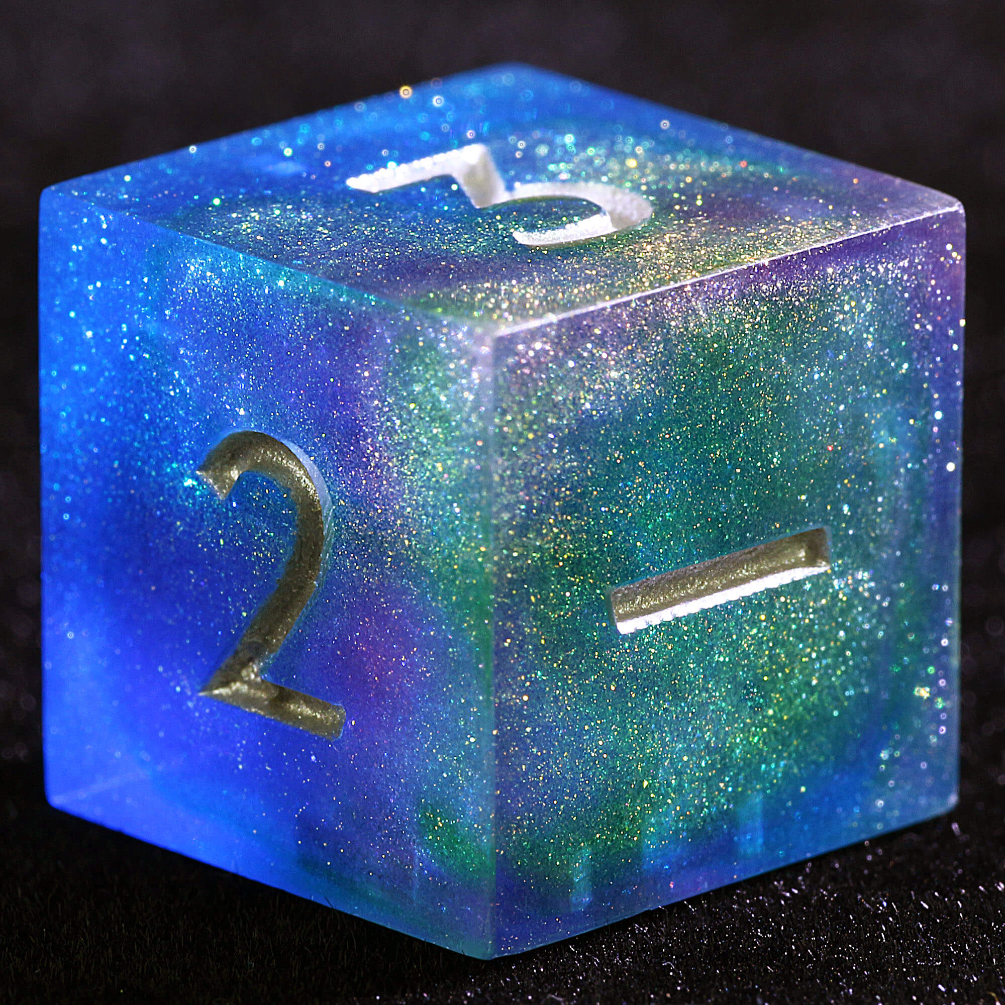 Draw Steel 3 Polyhedral Resin two 20-Sided D10 and one 6-Sided D3 Dice Set Combo Spectrum - Dice of Dragons