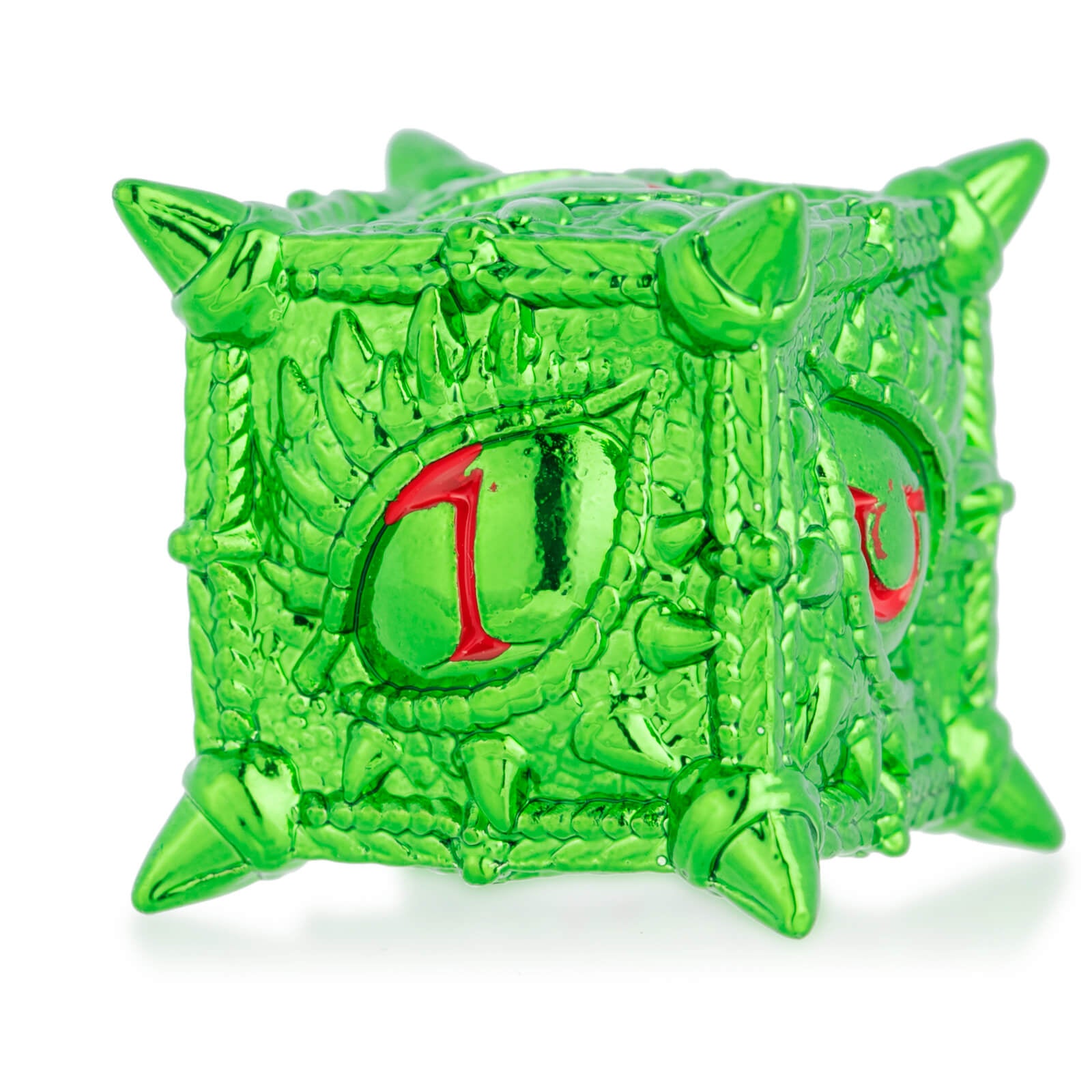 Dragon Eye Polyhedral Metal D and D Dice Sets - Green - Dice of Dragons