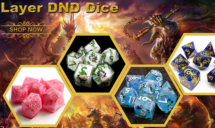 Layered DnD Dice - [Dice of Dragons]