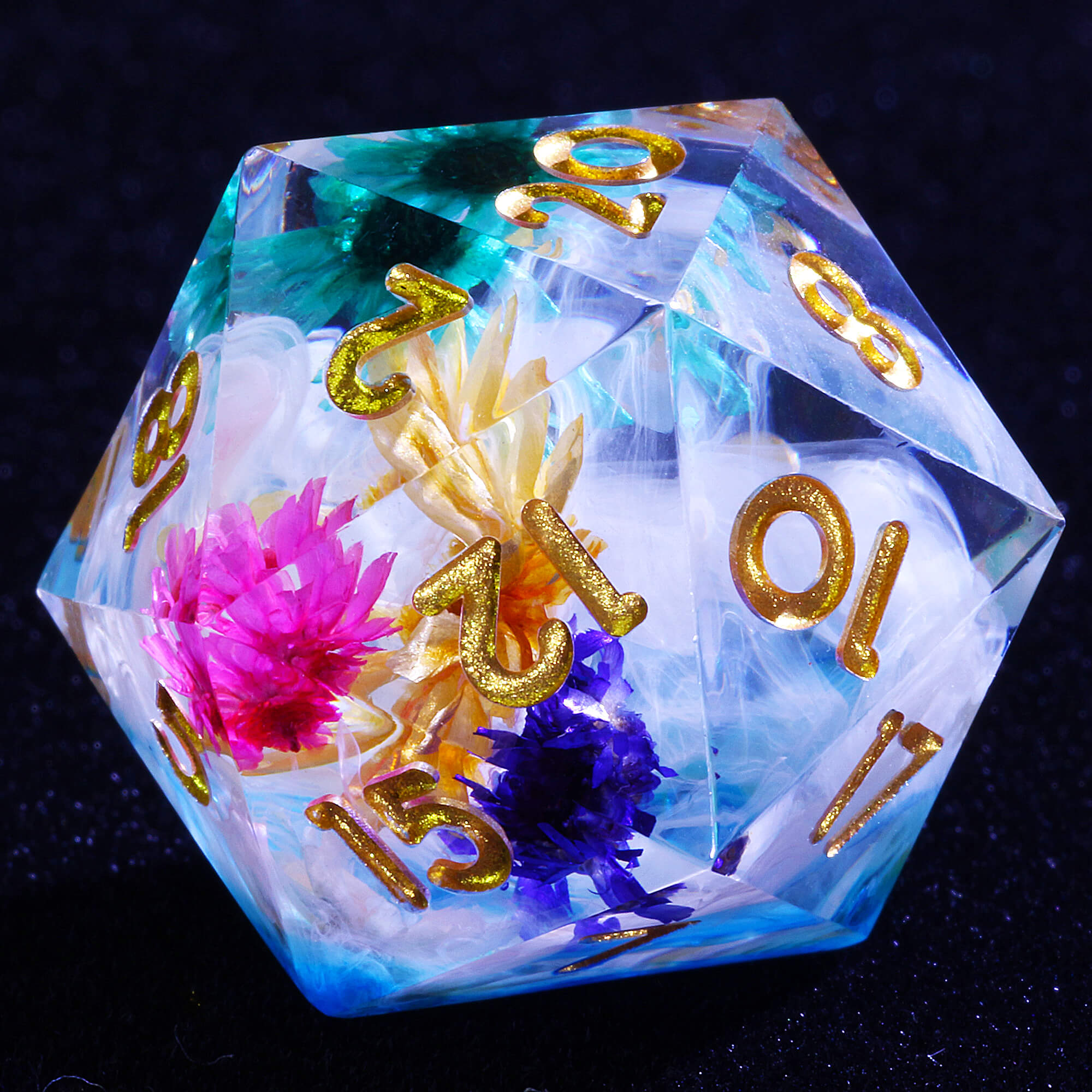 Polyhedral Cool Flower Dice Sets DD - Dice of Dragons