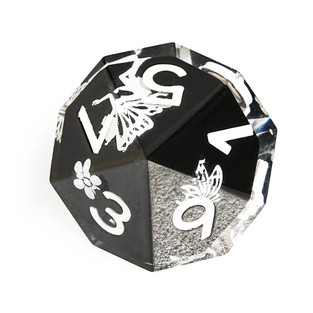 Polyhedral RGP Cool DnD Dice Sets - Luminous Butterfly - Dice of Dragons