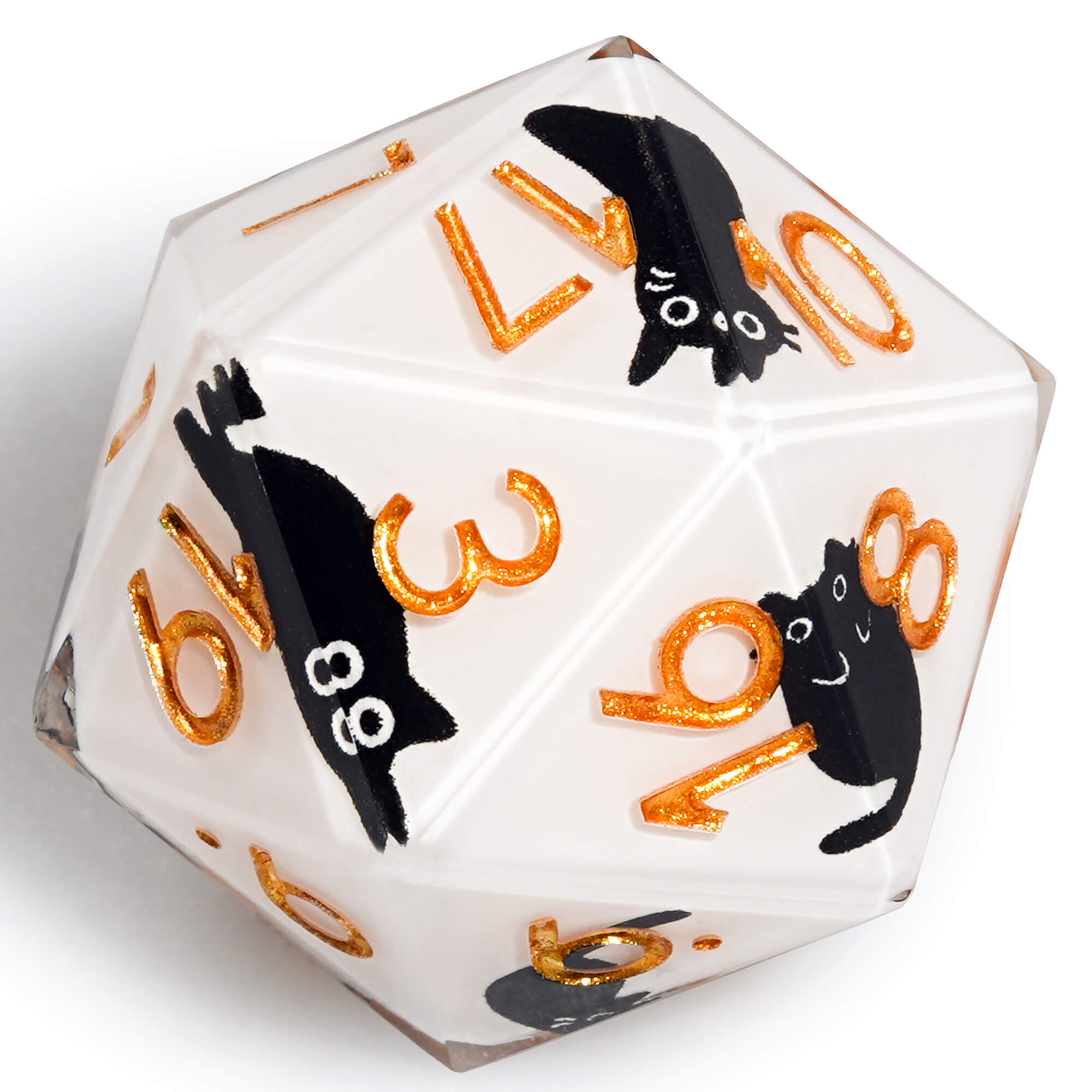 Polyhedral RGP Cool DnD Dice Sets - Cow Cat - Dice of Dragons