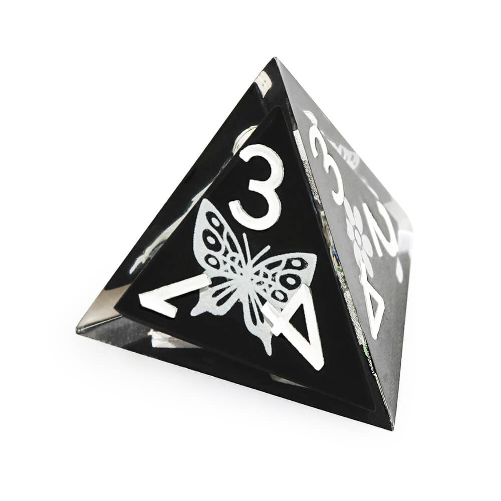 Polyhedral RGP Cool DnD Dice Sets - Luminous Butterfly - Dice of Dragons