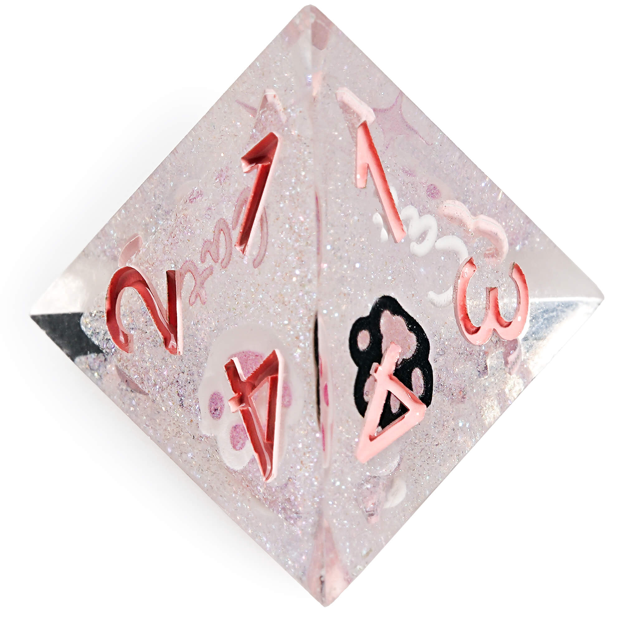 Polyhedral RGP Cool DnD Dice Sets - Pink Cat's Paw - Dice of Dragons