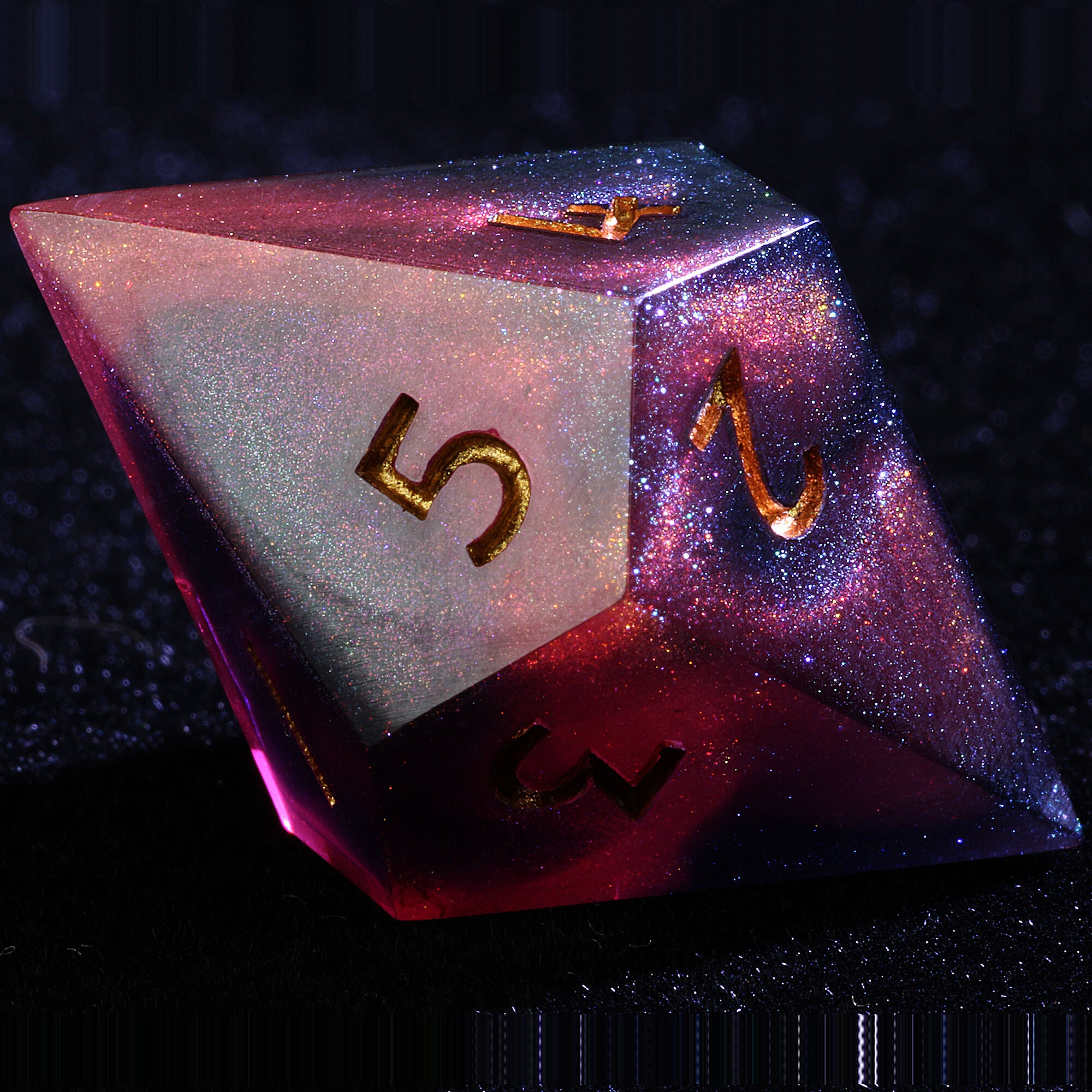 3 Polyhedral Resin 20 Sided D10 and 6 Sided D3 Set of Draw Steel Dice Inferno Aurora - Dice of Dragons