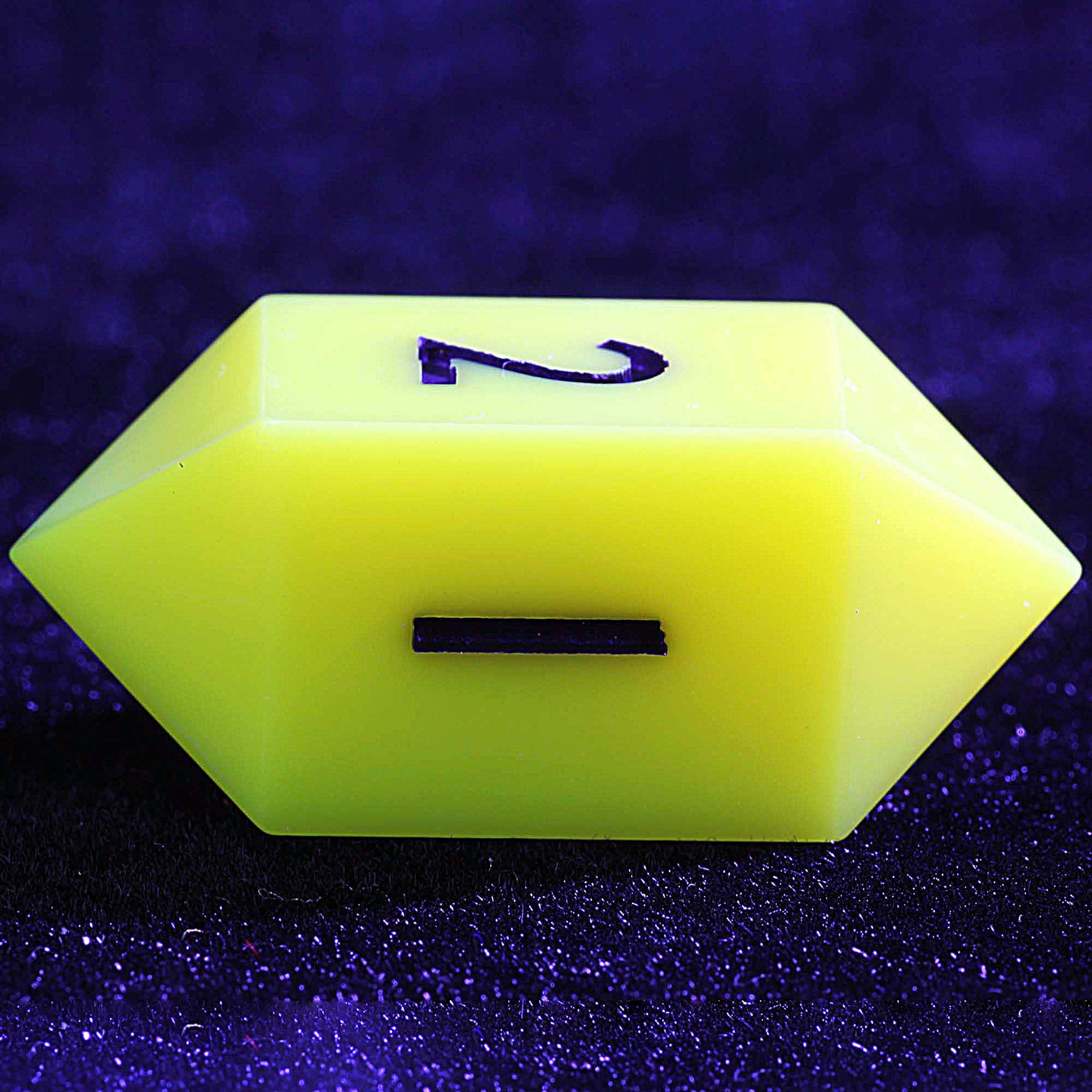 3 Polyhedral Resin 20 Sided D10 and 6 Sided D3 Dice Draw Steel Set Yellow