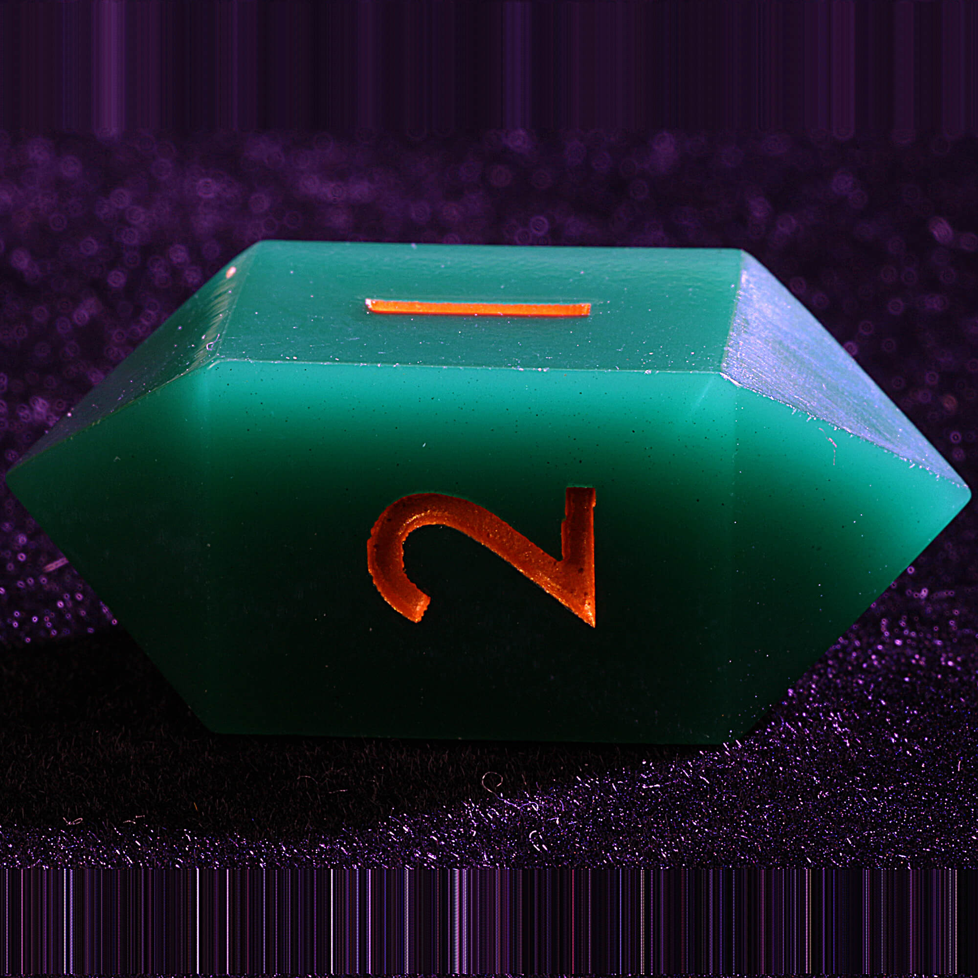 3 Polyhedral Resin 20 Sided D10 and 6 Sided D3 Set Draw Steel Dice Dark Green - Dice of Dragons