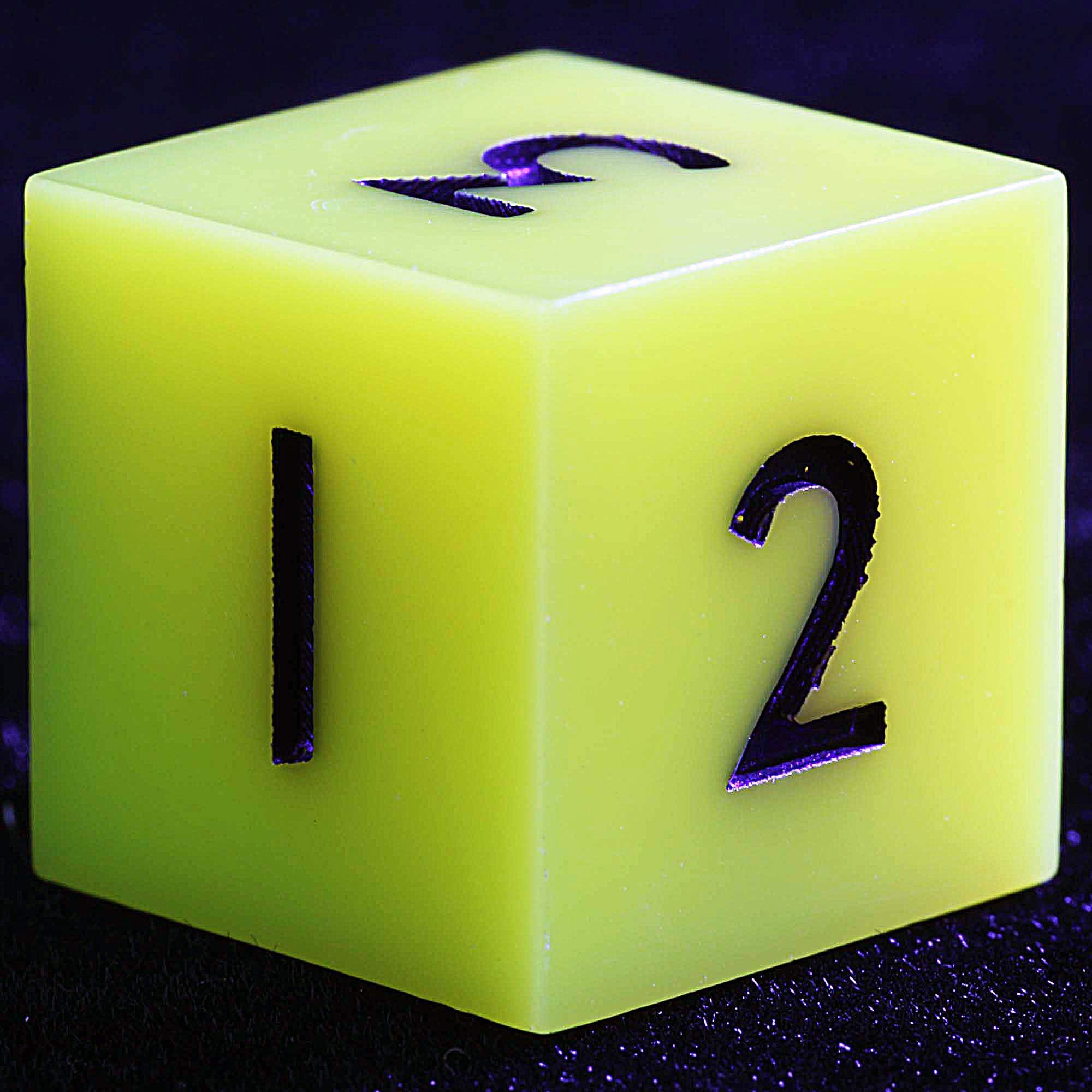 3 Polyhedral Resin 20 Sided D10 and 6 Sided D3 Dice Draw Steel Set Yellow