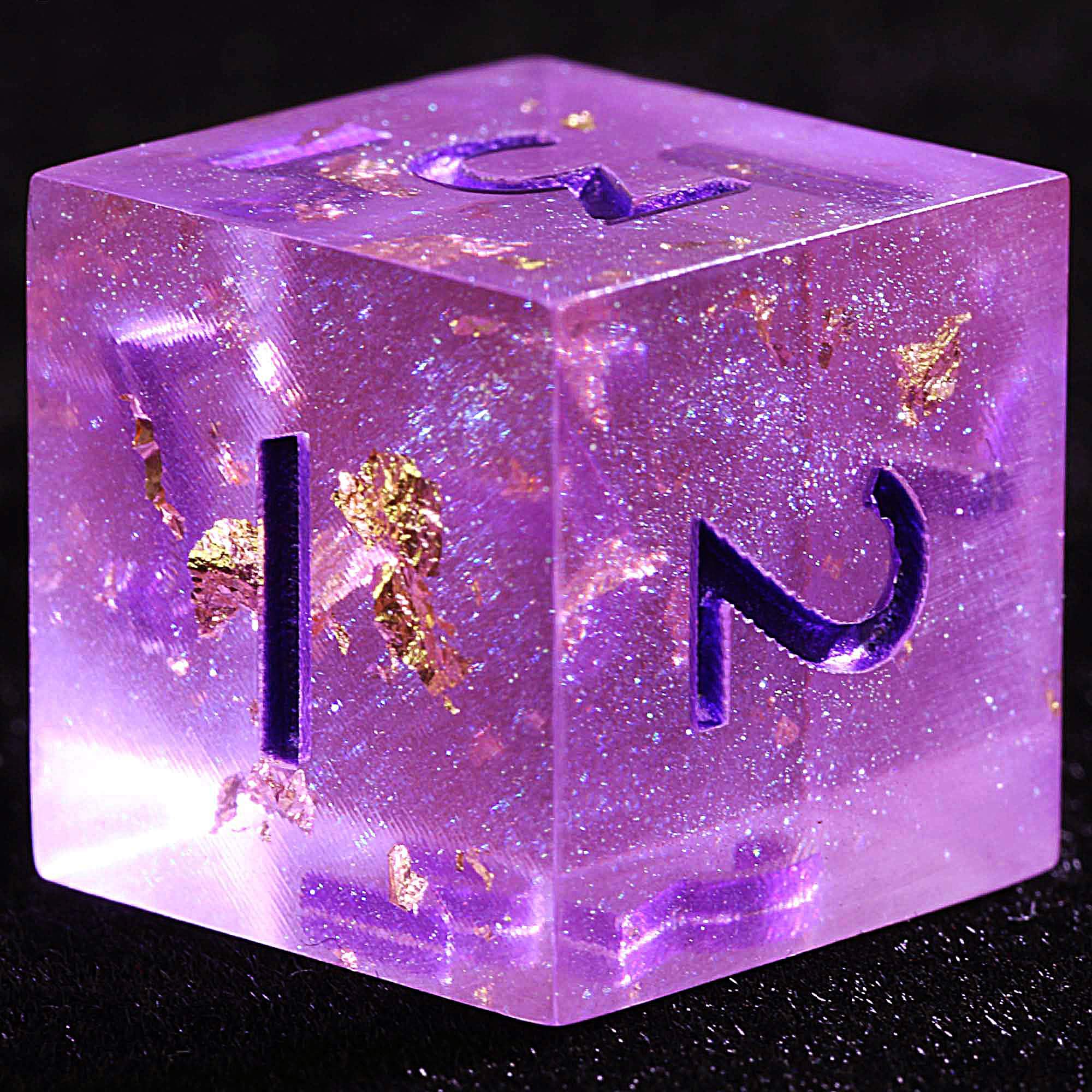 3 Polyhedral Resin 20 Sided D10 and 6 Sided D3 Draw Steel Set of Dice Aurora Ward