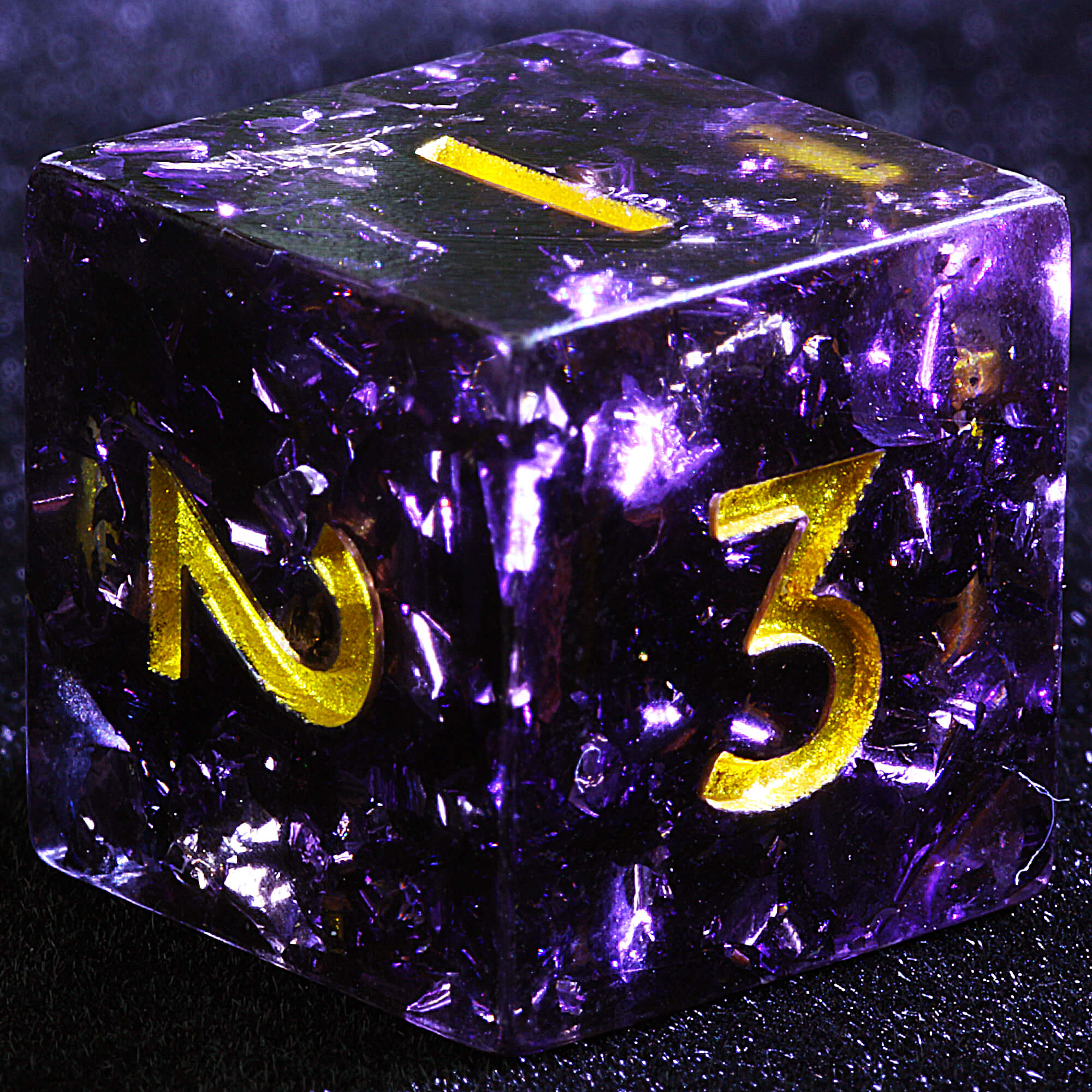 Polyhedral Resin 20 Sided D10 and 6 Sided D3 Sets Draw Steel Dice Arcane Shard