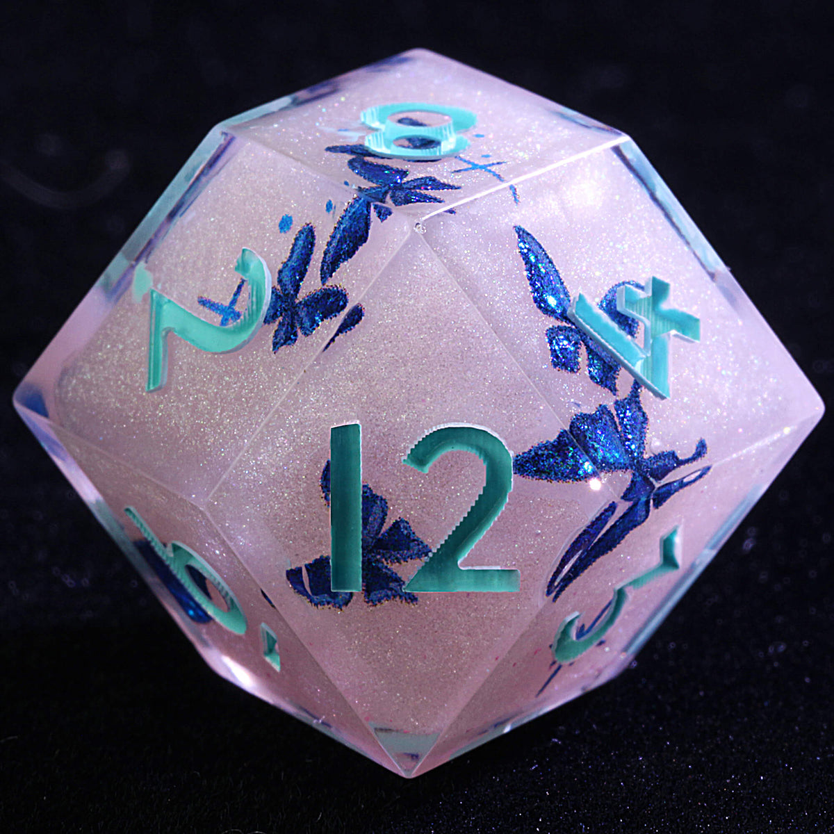 Polyhedral Resin Daggerheart Dice Sets Rhombus D12 Pixie Wings