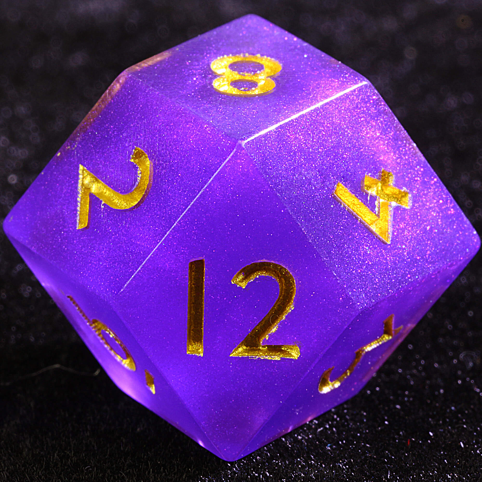 Polyhedral Resin Daggerheart Rhombus D12 Dice Set Twilight Sovereign