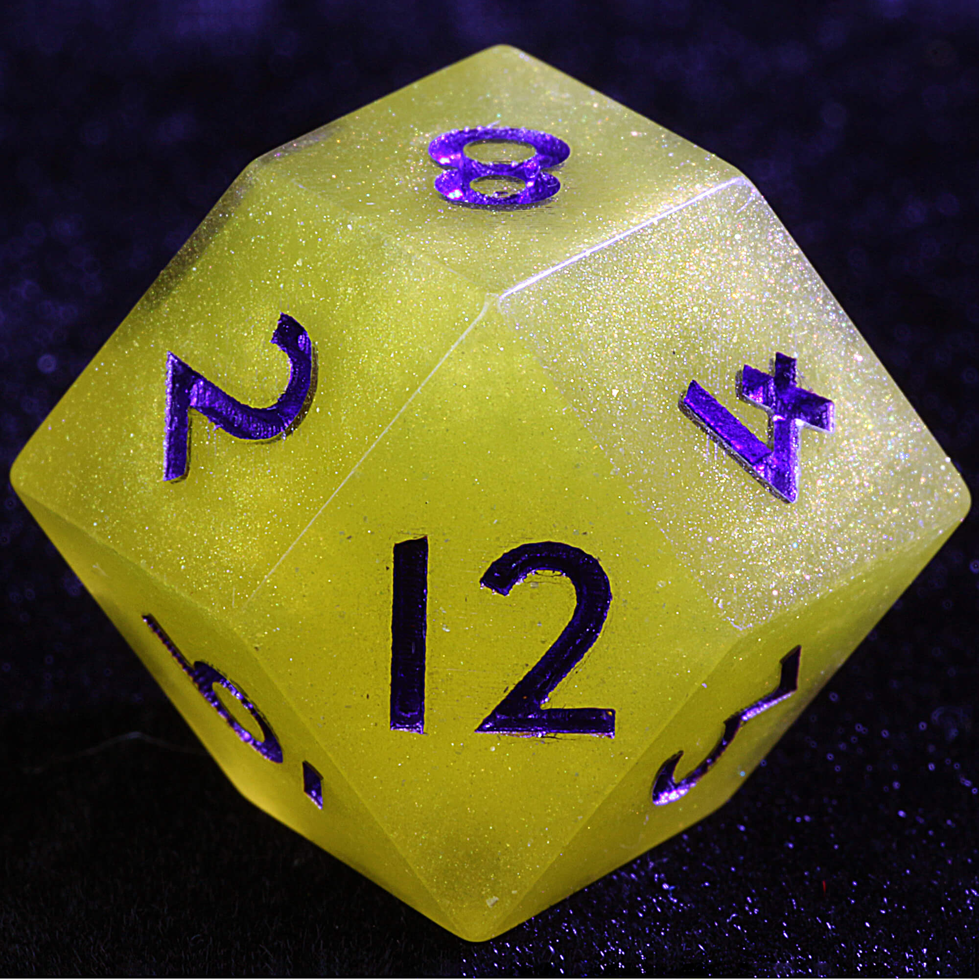 Polyhedral Resin Daggerheart Rhombus D12 Dice Set Twilight Sovereign