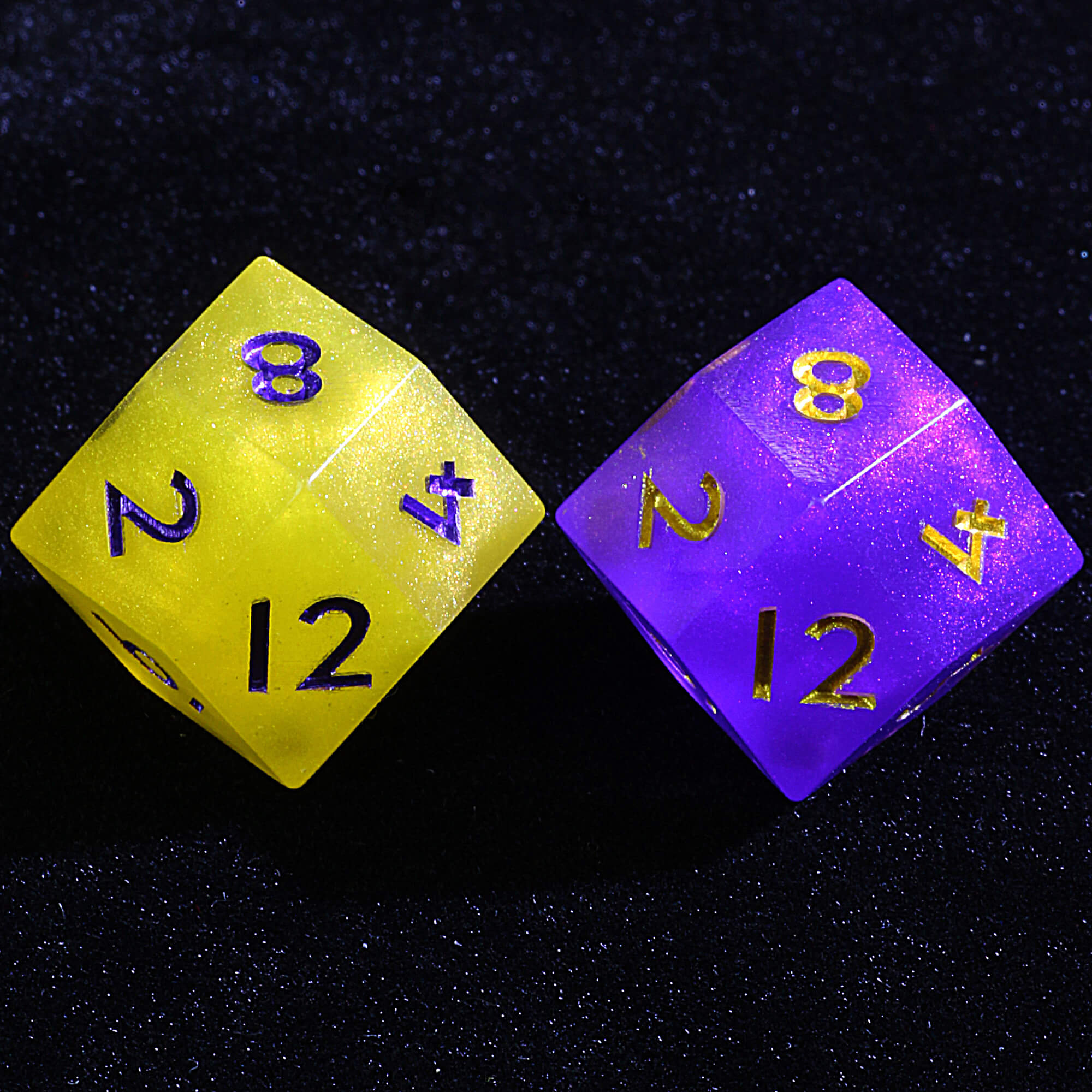 Polyhedral Resin Daggerheart Rhombus D12 Dice Set Twilight Sovereign