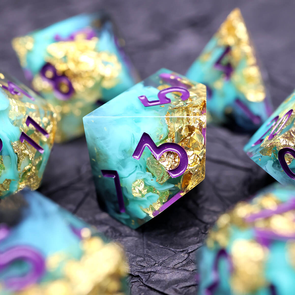 Wind Shadow DND Dice Set - 7 Pieces | Dice of Dragons