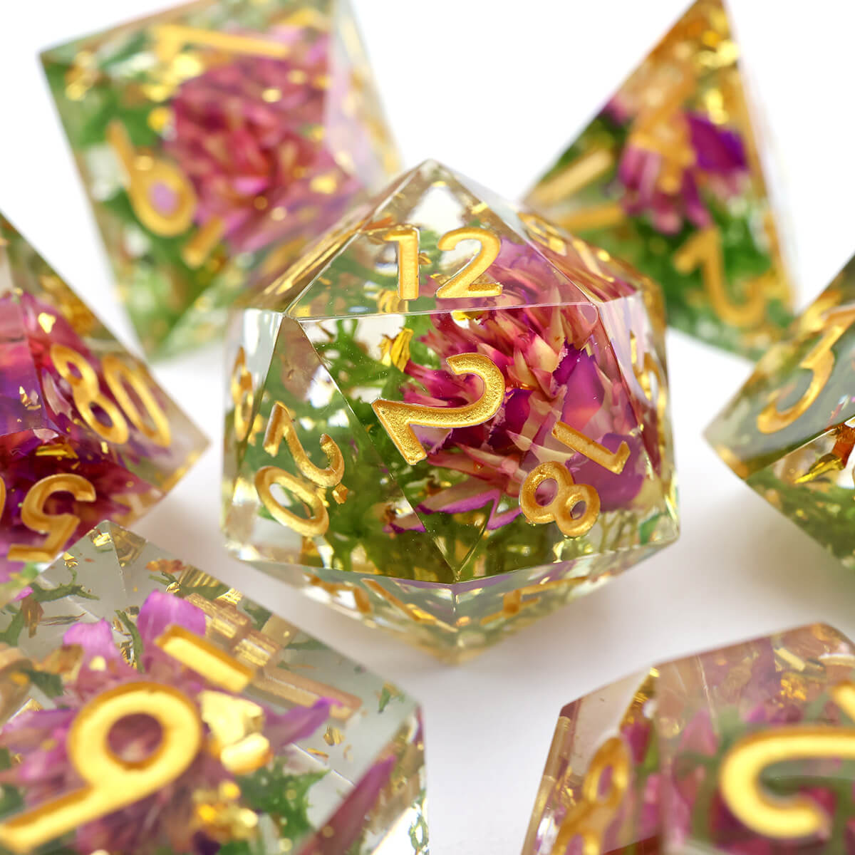 Sharp Edge 7-Piece DND Dice Set - Dice of Dragons