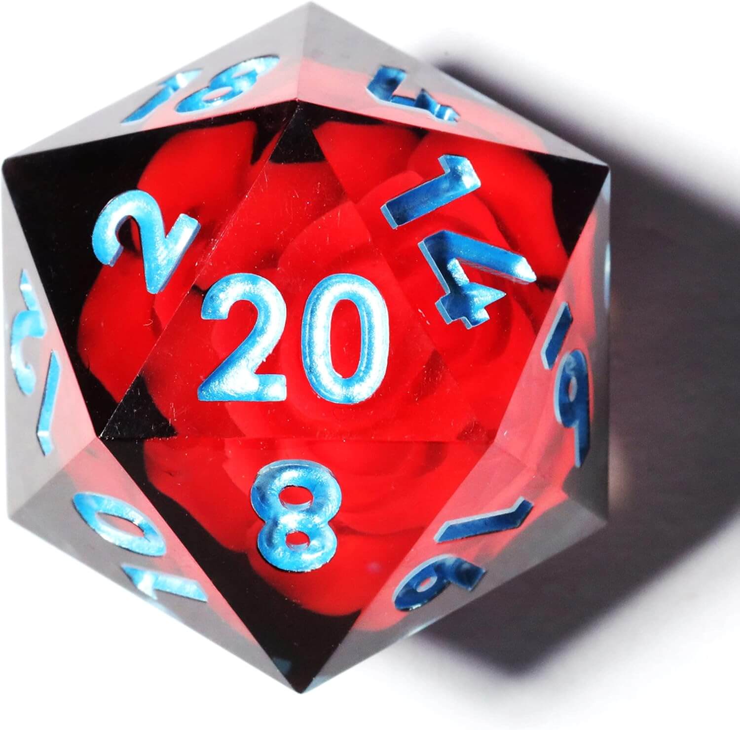 Spooky Flower Polyhedral D and D Resin 7 Dice Set - Dice of Dragons