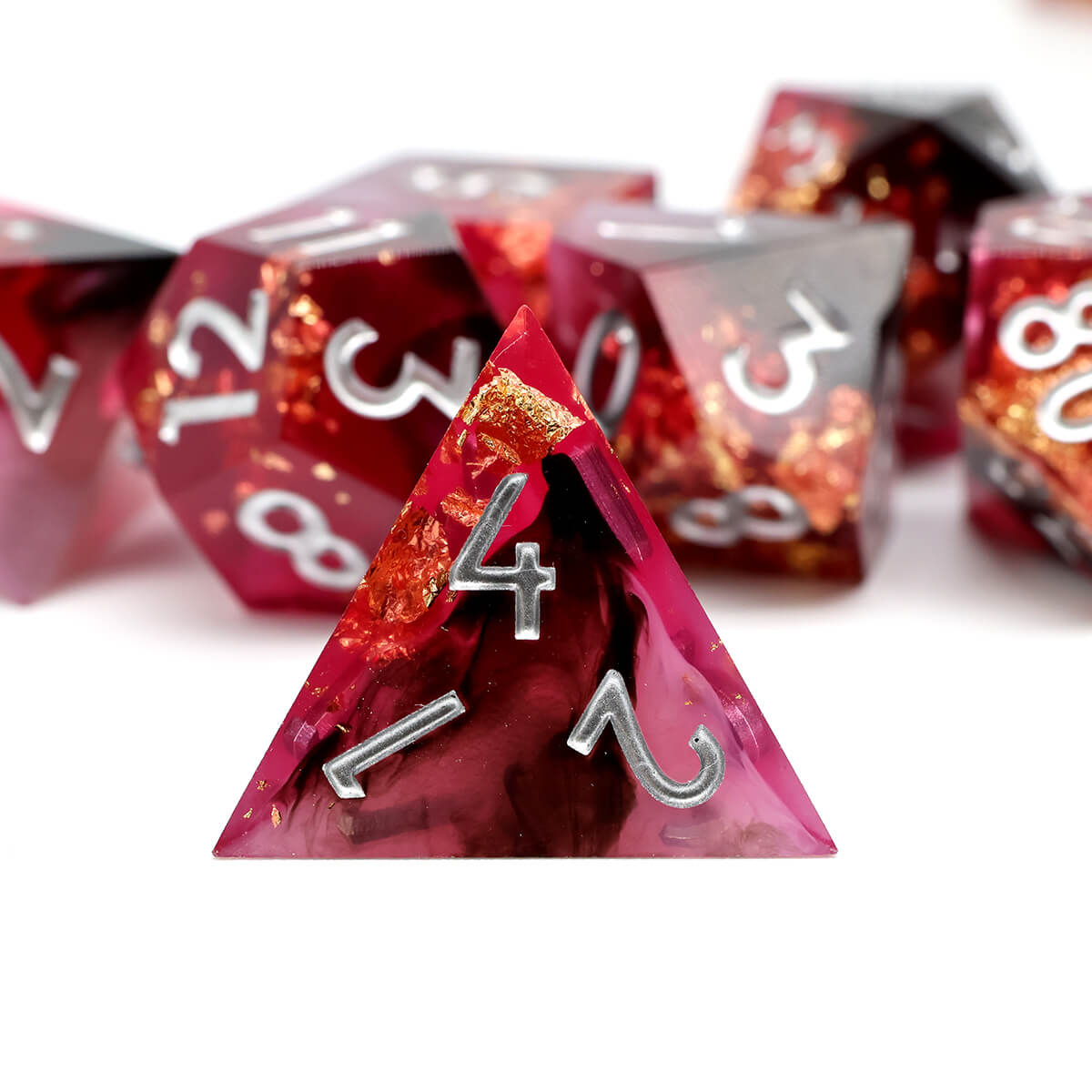 The Last Warrior DND Dice Set 7-Piece Sharp Edge - Dice of Dragons