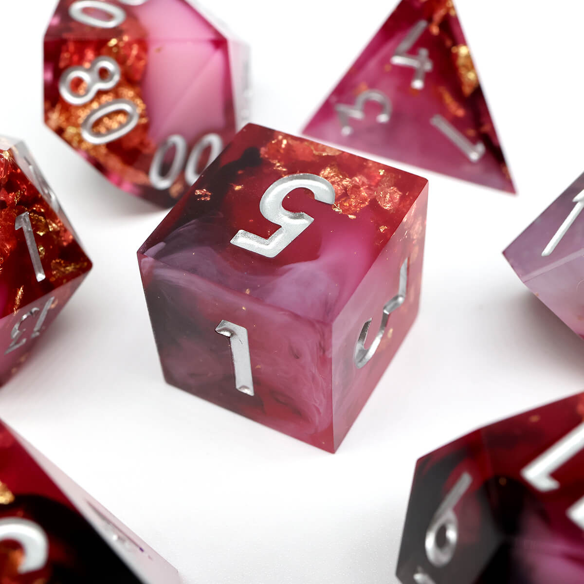 The Last Warrior DND Dice Set 7-Piece Sharp Edge - Dice of Dragons