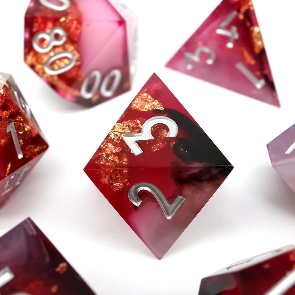 The Last Warrior DND Dice Set 7-Piece Sharp Edge - Dice of Dragons