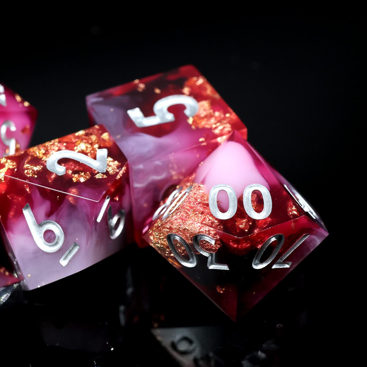 The Last Warrior DND Dice Set 7-Piece Sharp Edge - Dice of Dragons